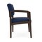 Lesro Lenox Wood Wide Guest Chair Wood Frame, Mocha, MD Ink Upholstery LW1201 - alternate 3